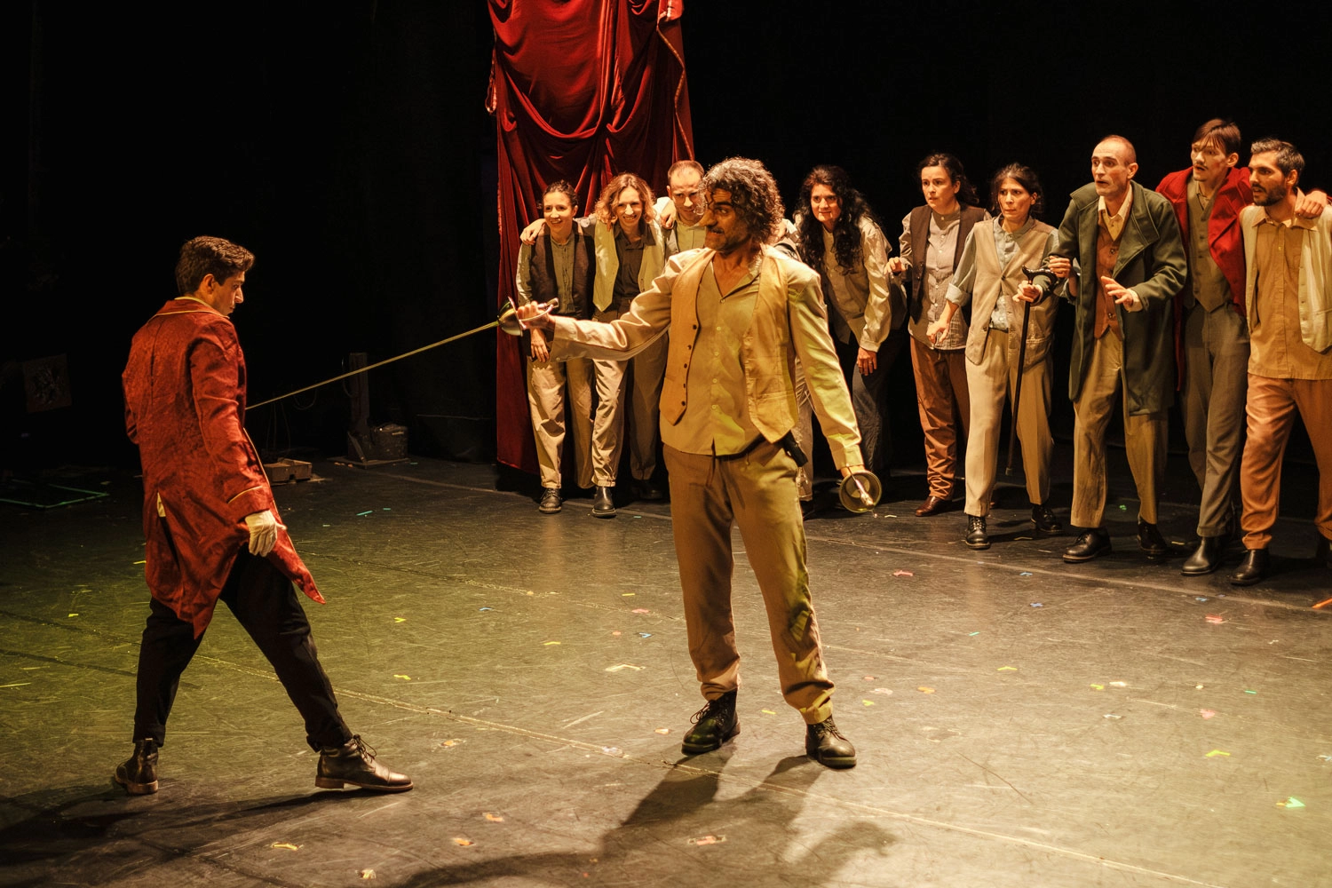 Cyrano cinema and FX makeup at the Théâtre du Gymnase, with prosthetic nose created by Justine Fiorito.