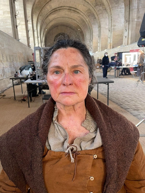 Justine Fiorito Special effects makeup with patina and dirt for Les Trois Mousquetaires Film patina makeup created by Justine Fiorito for the movie *Les Trois Mousquetaires*.