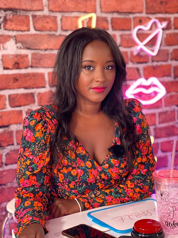 Justine Fiorito, makeup for Web show justine Fiorito doing TV makeup on the set of AJA