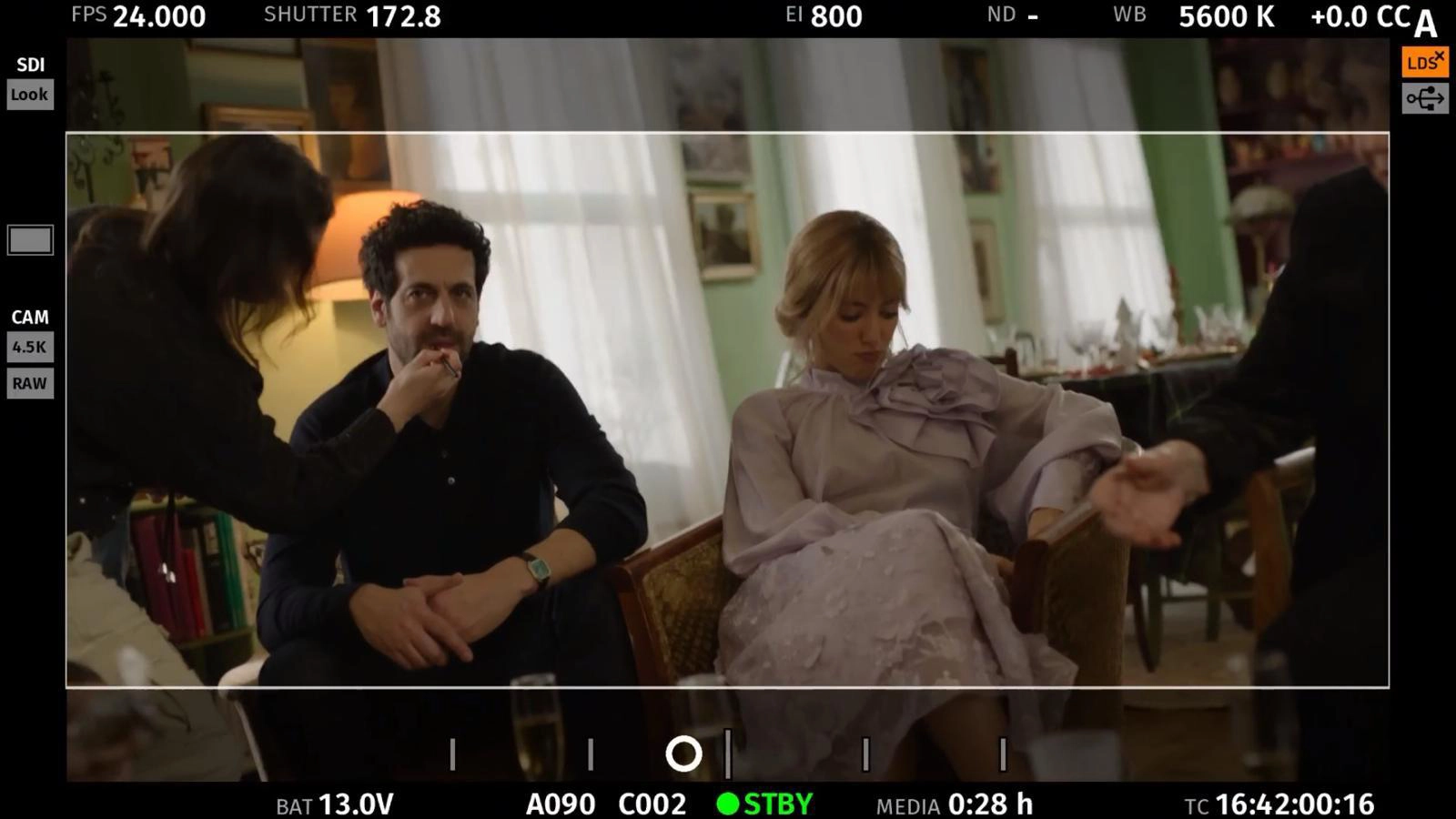 Justine Fiorito en action sur un plateau de tournage, maquillage cinéma et effets spéciaux