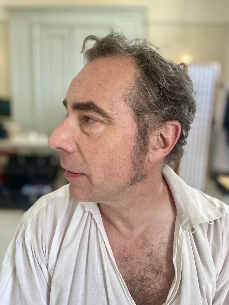 Justine Fiorito – Period beard styling for an 1800s film shoot Makeup and beard styling by Justine Fiorito for a male character from the 1800s.