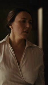 Justine Fiorito en tant que key makeup artist sur le film « Un Coup », maquillage professionnel illustrant la thématique de la violence faite aux femmes.